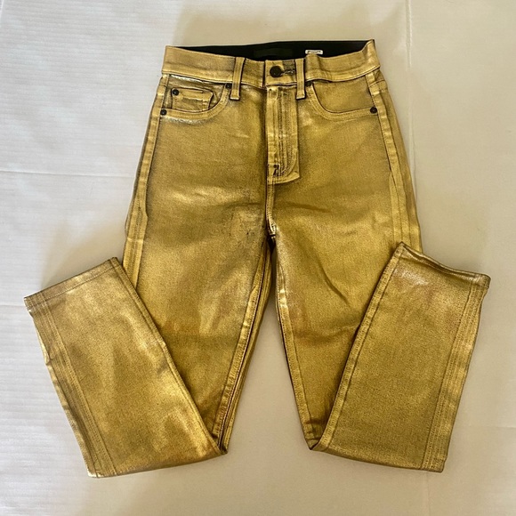 7 For All Mankind Metallic Jeans - Picture 1 of 3